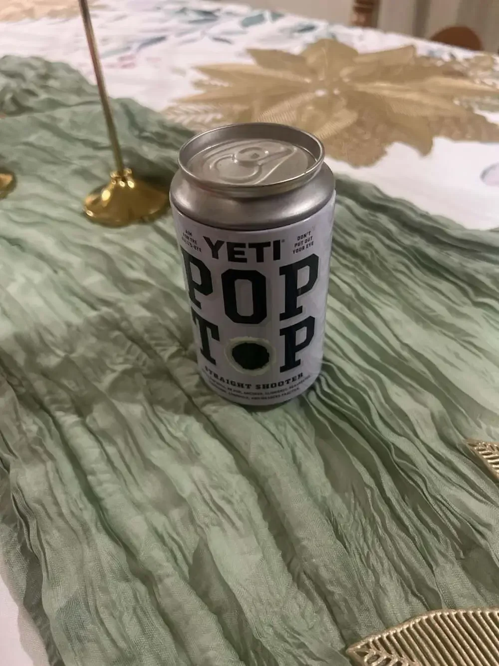 YETI Pop Top Straight Shooter Limited Edition Metal Storage Can